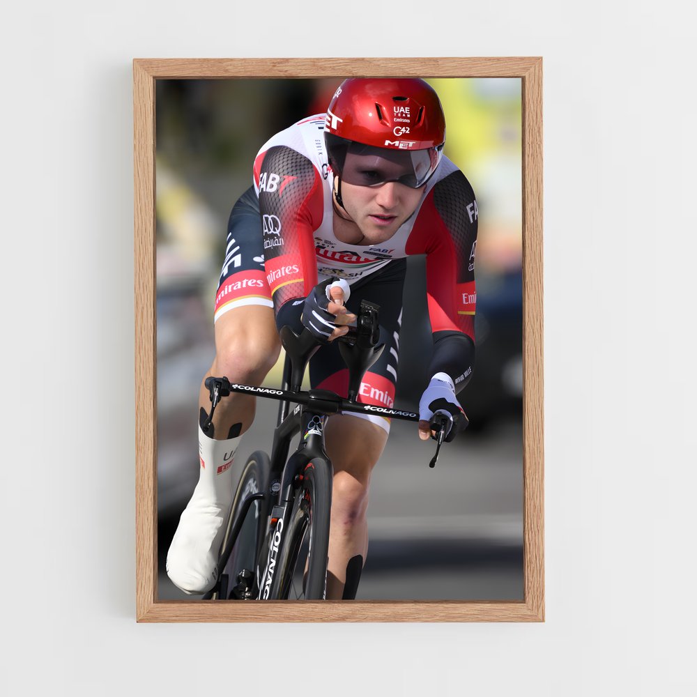 Poster Cycliste Audacieux – affiche Cyclisme (vue 4)